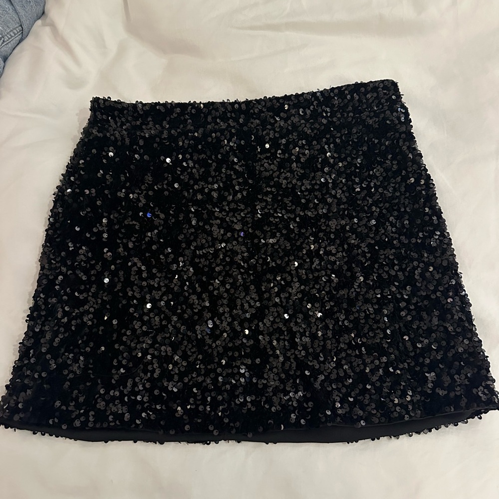 Sequin mini skirt